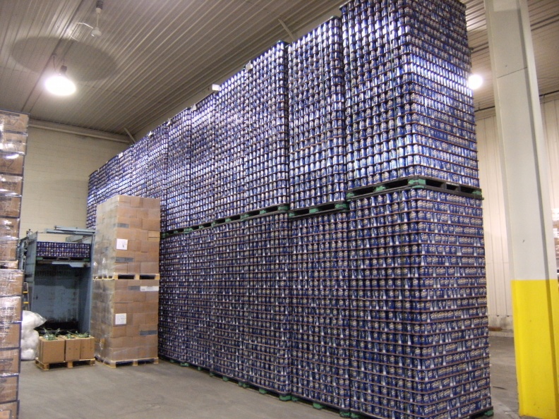 Wall of cans at the Point Brewery_.jpg